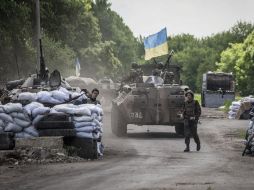 Los prorrusos retomaron las armas y tendieron una emboscada a las fuerzas gubernamentales en la ciudad de Kramatorsk. EFE /