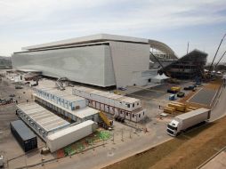 La Arena Corinthians albergará la inauguración de la Copa del Mundo y aún no está terminada. EFE /