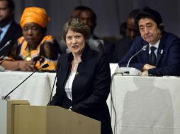 La administradora del Programa de las Naciones Unidas para el Desarrollo, Helen Clark, da un mensaje contra leyes anti-homosexuales. ARCHIVO /