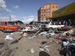 El pasado viernes murieron al menos diez personas en dos explosiones ocurridas en Nairobi. EFE /