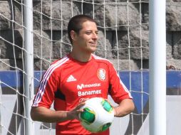 Javier 'Chicharito' Hernández se incorporó el domingo a la concentración de la selección de México. ARCHIVO /