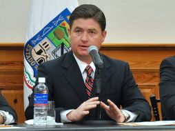 El gobernador Rodrigo Medina resalta el trabajo de inteligencia e investigación en coordinación con autoridades federales. ARCHIVO /