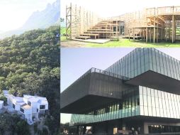 Diseñó la Casa Ventura, (izq.); el pabellón en el Museo Rufino Tamayo (arriba), y el Parque Tecnológico del Tec de Monterrey, (abajo).  /