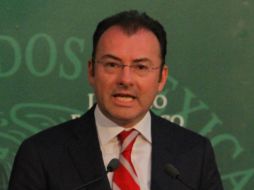 El titular de SHCP, Luis Videgaray, enfatizó que 'el mundo está invirtiendo y esta apostando por México'. NTX /