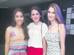 CHICAS EMPRENDEDORAS. Paulina Gómez, Sofí López y Nallely García.  /
