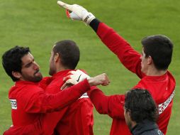 Los Colchoneros van por su primer copa, tras ganar la liga de España. EFE /