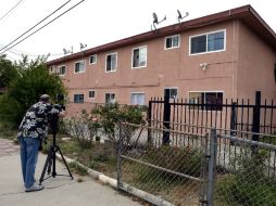 Vista del complejo de apartamentos donde la mujer habría permanecido durante 10 años. EFE /