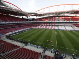 El Real Madrid y Atlético de Madrid se jugarán este sábado el titulo de la Champions League en el Estadio da Luz, en Lisboa, Portugal. EFE /