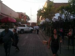 Se prevé que las estructuras estarán durante un mes, hasta que se entreguen los kioskos.  /