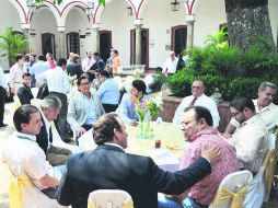 Autoridades y empresarios californianos, en el inicio de las reuniones con sus colegas jaliscienses para forjar acuerdos.  /