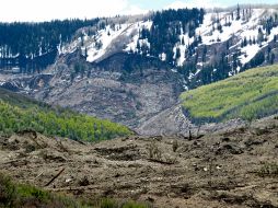 El desprendimiento tiene más de tres kilómetros de ancho y seis kilómetros de largo. AP /