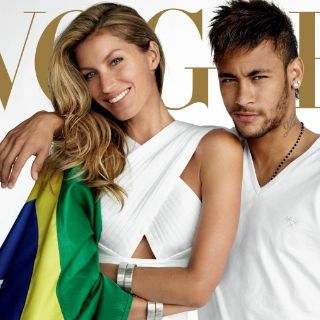 Gisele Bündchen y Neymar Jr en portada de Vogue