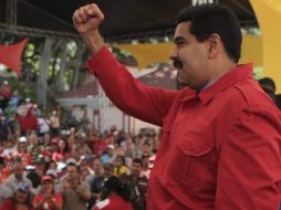 Nicolás Maduro promete que 'va a haber justicia, se los juro. A fondo, no me importa el apellido o el cargo que tenga'. EFE /