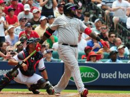 Ortiz puso a Boston al frente con un elevado de sacrificio con las bases llenas. AFP /