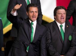 Peña Nieto se mostró positivo con el papel que hará la Selección mexicana en Brasil. NTX /