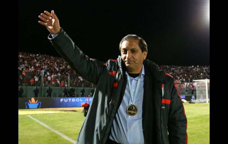 Díaz es el entrenador más exitoso en la historia de River con nueve títulos. EFE /