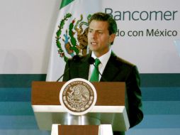 Enrique Peña Nieto clausura la Reunión Nacional de Consejeros 2014 de BBVA Bancomer. NTX /