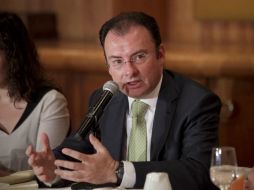 Luis Videgaray reitera que el Gobierno plantea no hacer ninguna modificación al esquema fiscal en lo que resta del sexenio. ARCHIVO /