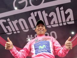 Nairo superó por 17 segundos a Fabio Aru y por 1.26 a su paisano Rigoberto Urán. EFE /