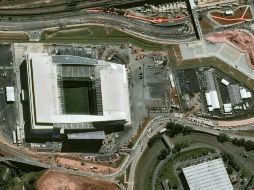 La zona norte estará vacía para la prueba en el choque entre Corinthians y Botafogo. AFP /