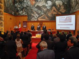 La sesión XLII del CUPIA fue celebrada en el Paraninfo de la Universidad de Guadalajara. ESPECIAL /