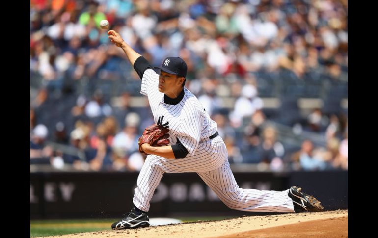Masahiro Tanaka suma su octava salida exitosa de la campaña. AFP /