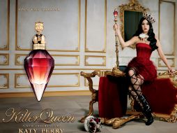 El último perfume de Katy Perry, llamado 'Killer Queen'. ESPECIAL /
