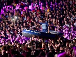 El exitoso modelo de festival sigue con conciertos masivos y buenas dosis de decibelios que hacen vibrar el suelo lisboeta. EFE /