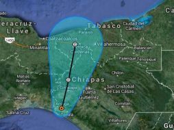 ''Boris'' se desplaza hacia el norte a 7 kmh con vientos de casi 55 kmh. TOMADA DE @conagua_clima. ESPECIAL /