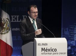 'Las reformas eliminan barreras, frenos y cuellos de botella que limitan el crecimiento económico de México' afirma el secretario. EFE /