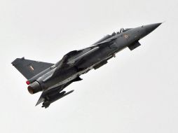 La aeronave 'Eurofighter Typhoon' sólo estaba tripulada por el piloto. ARCHIVO /