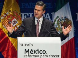 Peña Nieto aceptó que no es lo mismo hacer un cambio constitucional a una legislación. NTX /