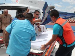 El menor fue trasladado al área de pediatría del Hospital Civil Viejo.  /