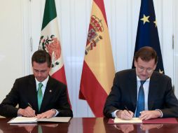 Peña firma 21 acuerdos de cooperación en distintas materias con autoridades de España. NTX /