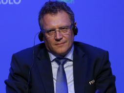 Valcke dio declaraciones al término del 64o. Congreso de la FIFA en Sao Paulo. AP /