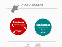 La SEP pone en marcha el portal para atender, prevenir y dar información sobre este fenómeno.  /