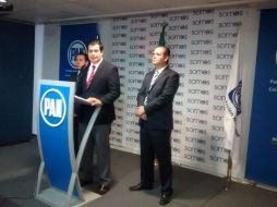 Guerrero Torres asegura que su salida no obedece a los conflictos internos entre integrantes de la fracción del PAN.  /