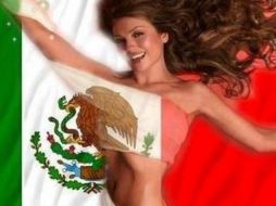 'Vamos México si se puede!!!', escribió Thalía en su cuenta de Twitter, con una imagen demostrando su amor por los colores patrios. ESPECIAL /