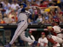 El dominicano Starlin Castro conectó su noveno jonrón de la temporada. AFP /
