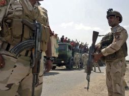 Las  fuerzas iraquíes siguen vigilando diversas ciudades del país. EFE /