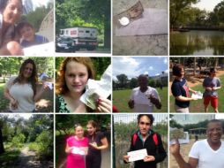 Hidden Cash reenvía los tuits con las fotos de los sonrientes beneficiados. TOMADA DE @HiddenCash  /