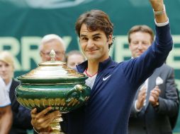 El tenista suizo ha participado 12 veces en el Torneo de Halle, ganándolo en seis ocasiones anteriores. EFE /