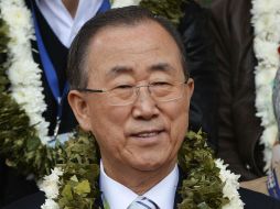 La reunión tiene lugar en Bolivia, donde Ban Ki-moon y Humala asisten a la Cumbre del G77. AFP /