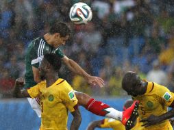 La Selección pasó su primera prueba del Mundial al ganar 1-0 contra Camerún, pese a polémicas de arbitraje. EFE /