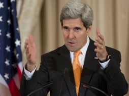 John Kerry asegura que cuando hay quienes cometen masacres hay que ponerles alto de alguna manera. ARCHIVO /