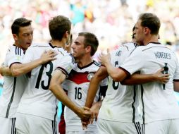 Los alemanes tuvieron una actuación brillante y encantaron a la tribuna. AFP /