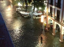 Imagen del centro histórico de Veracruz. Tomada de @Webcams de México. ESPECIAL /