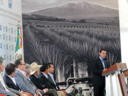 El Presidente Enrique Peña Nieto, encabezó la conmemoración de los 40 años de la declaratoria de la Denominación de Origen del Tequila. NTX /