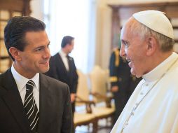 Luego de la visita de Peña Nieto al Vaticano el pasado 7 de junio, el Papa aceptó la invitación a nuestro país. ESPECIAL /