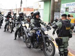La policía reporta que al menos nueve personas fueron detenidas en la protesta. AFP /